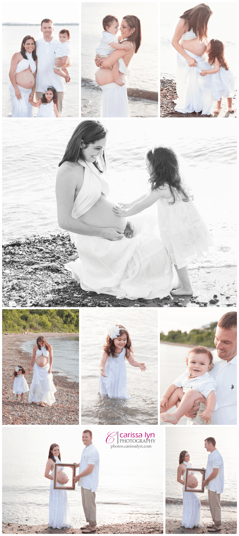 maternity shoot at beach at sunset | Worcester MA Family photographer