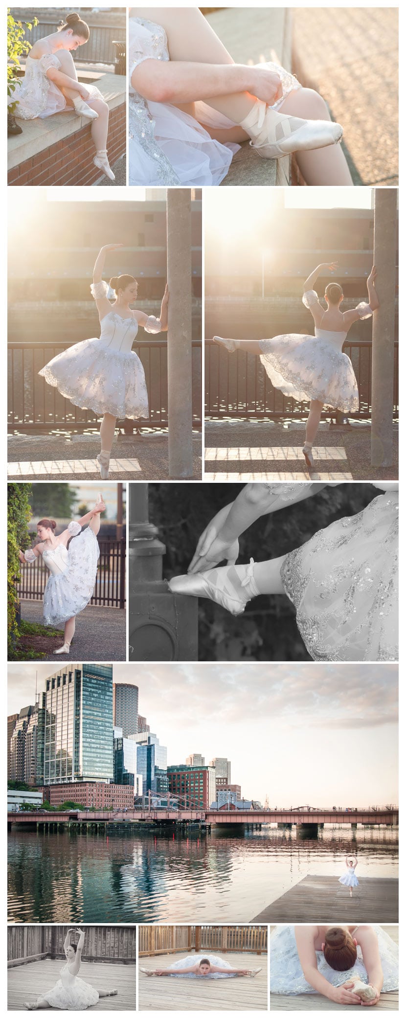 ballet dancer in boston at night | worcester ma family photographer